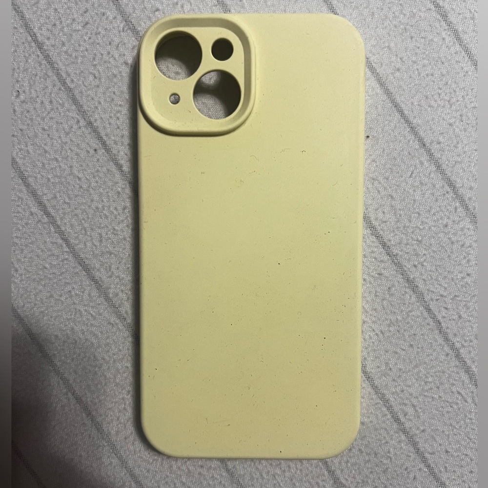 Light Butter Yellow iPhone 13 Liquid Silicone Case
